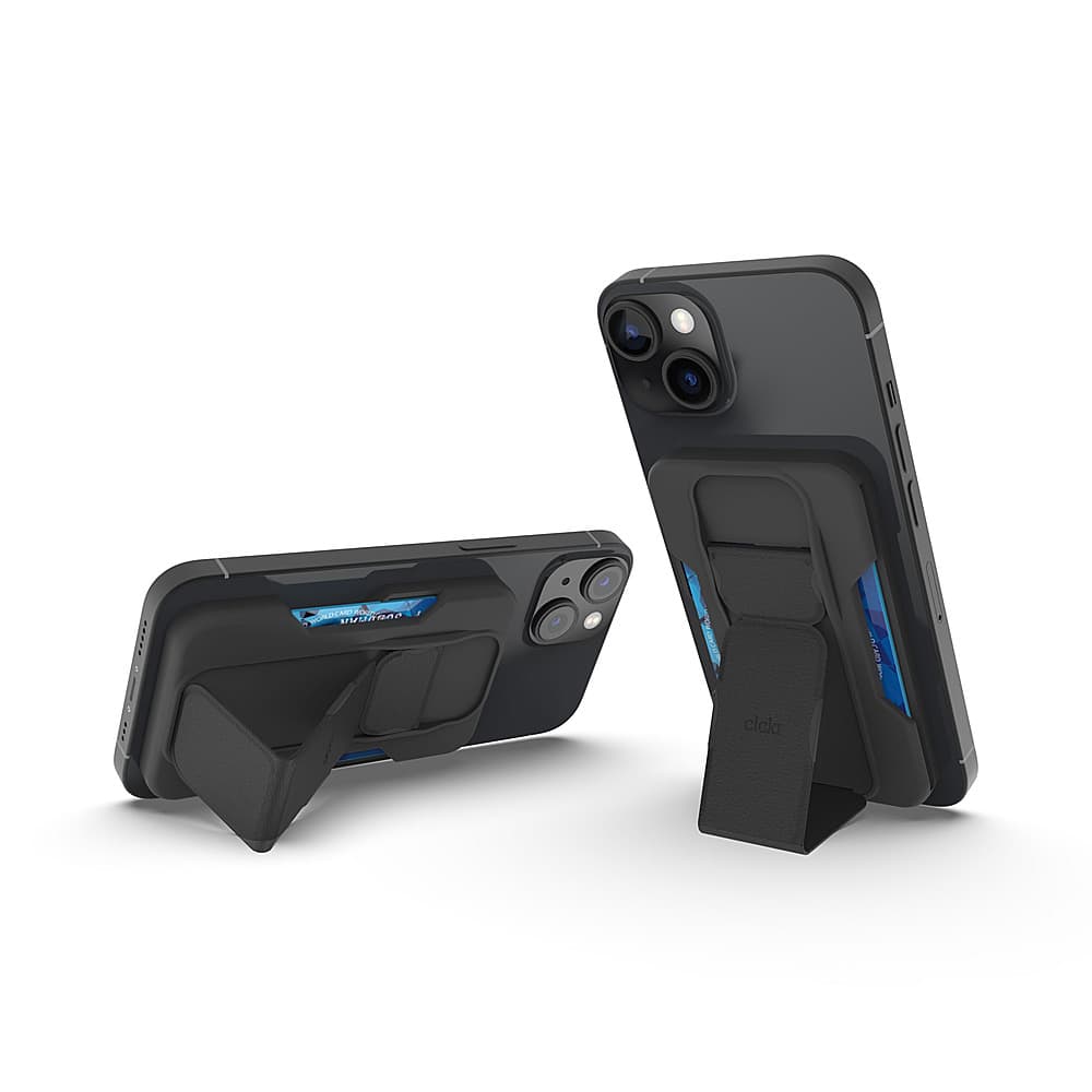 Alt View 22. CLCKR - MagSafe Wallet Stand & Grip - Black.