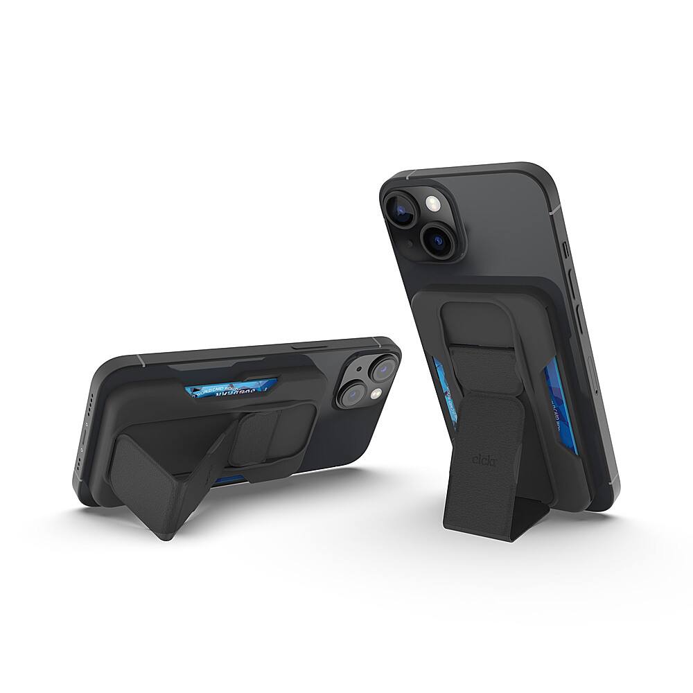 Alt View 22. CLCKR - MagSafe Wallet Stand & Grip - Black.