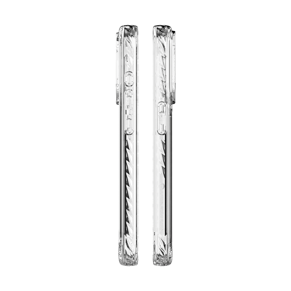 Alt View 2. CLCKR - G-Form Protection Diamond Non-MagSafe Case for Apple iPhone 15 Pro 6.1" - Clear.