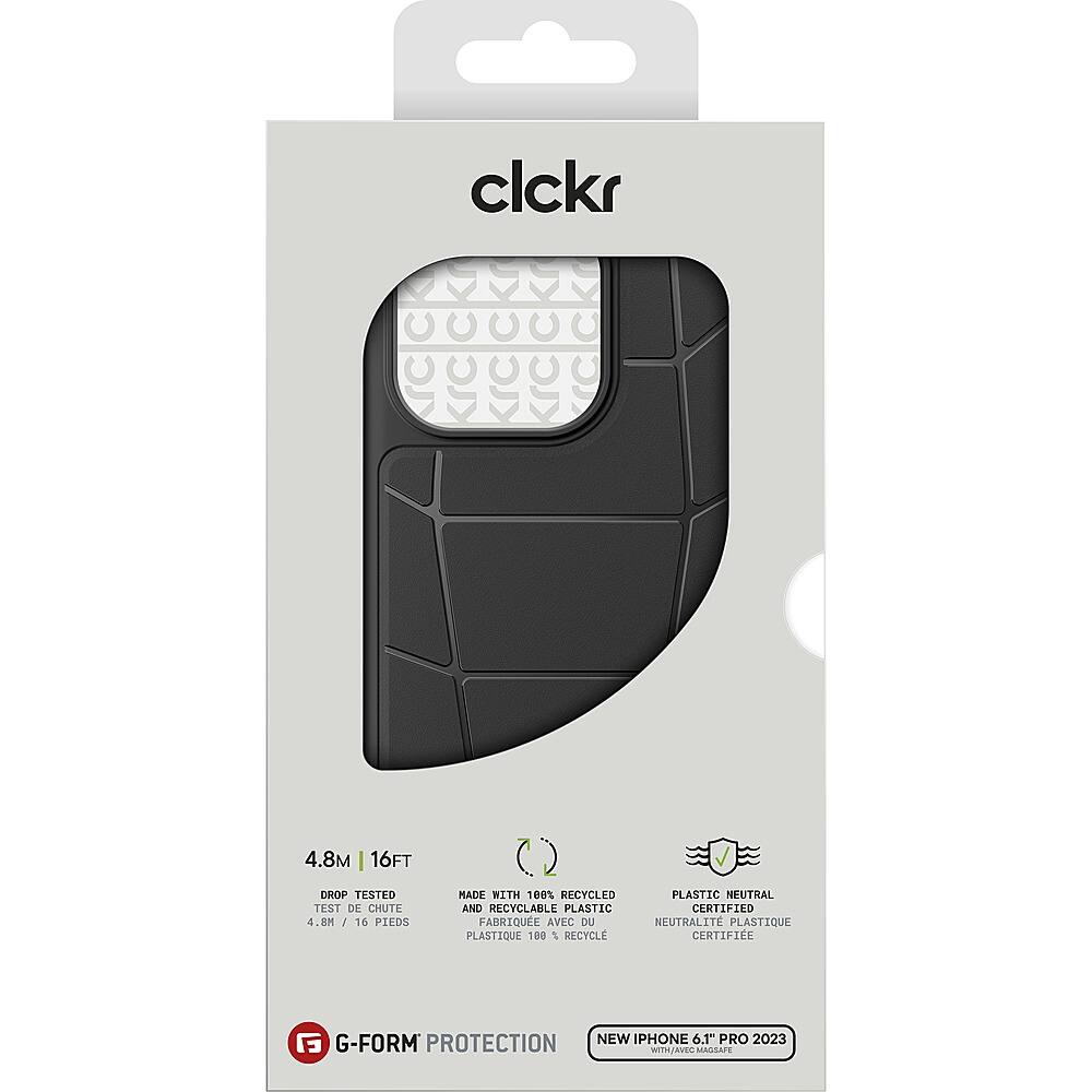Alt View 11. CLCKR - G-Form Protection Force MagSafe Case for Apple iPhone 15 Pro 6.1" - Black/Red.