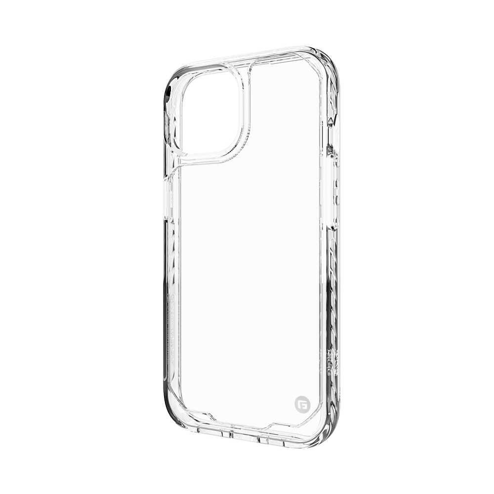 Alt View 1. CLCKR - G-Form Protection Diamond Non-MagSafe Case for Apple iPhone 15 6.1" - Clear.
