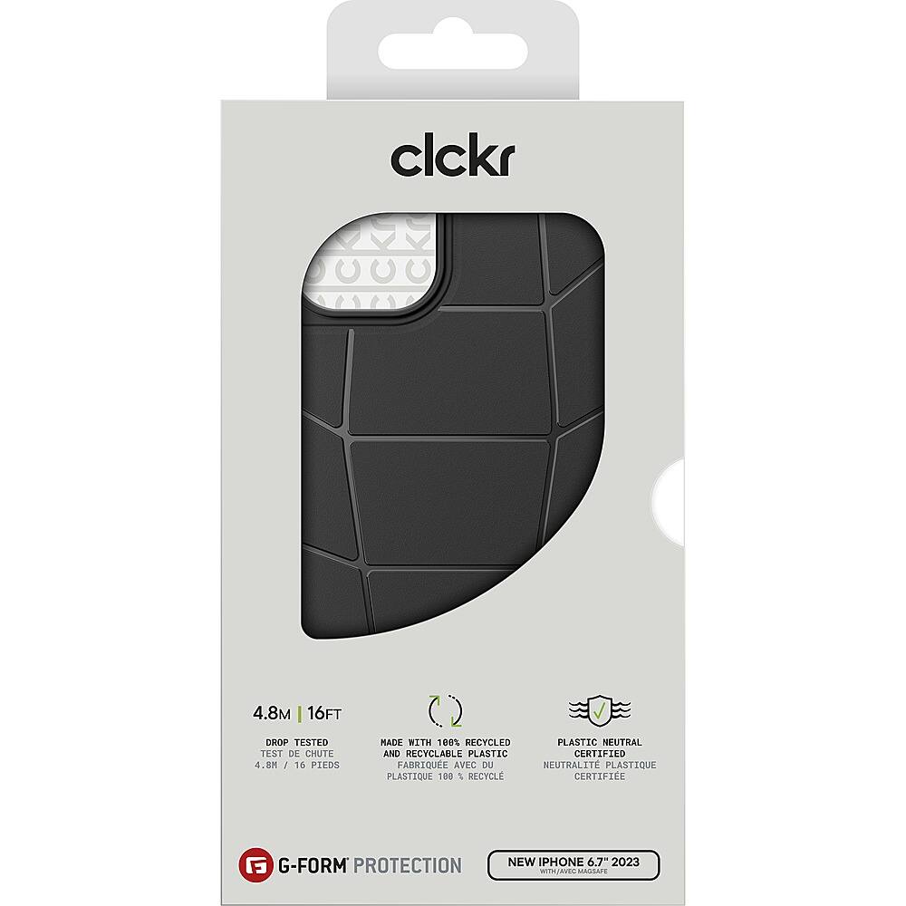 Alt View 11. CLCKR - G-Form Protection Force MagSafe Case for Apple iPhone 15 Plus 6.7" - Black/Red.
