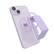Left. CLCKR - Clear Compact Magsafe Stand & Grip - Lilac.