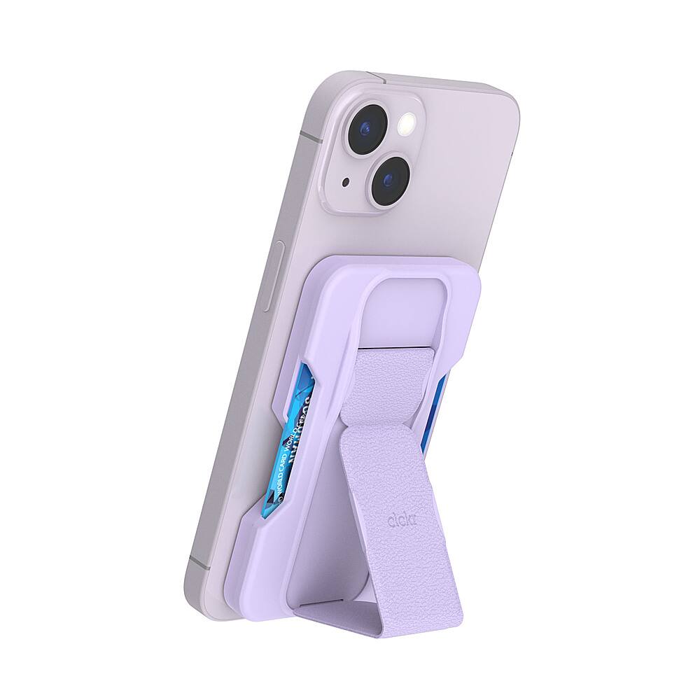 Alt View 19. CLCKR - MagSafe Wallet Stand & Grip - Purple.