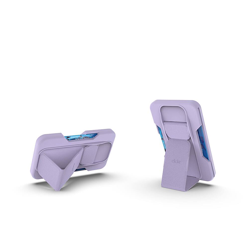 Alt View 21. CLCKR - MagSafe Wallet Stand & Grip - Purple.
