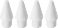 Front. Insignia™ - Replacement Tips for Apple Pencil 1st Generation, 2nd Generation, and Insignia Active Stylus (4-Pack) - White.