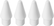 Front. Insignia™ - Replacement Tips for Apple Pencil 1st Generation, 2nd Generation, and Insignia Active Stylus (4-Pack) - White.
