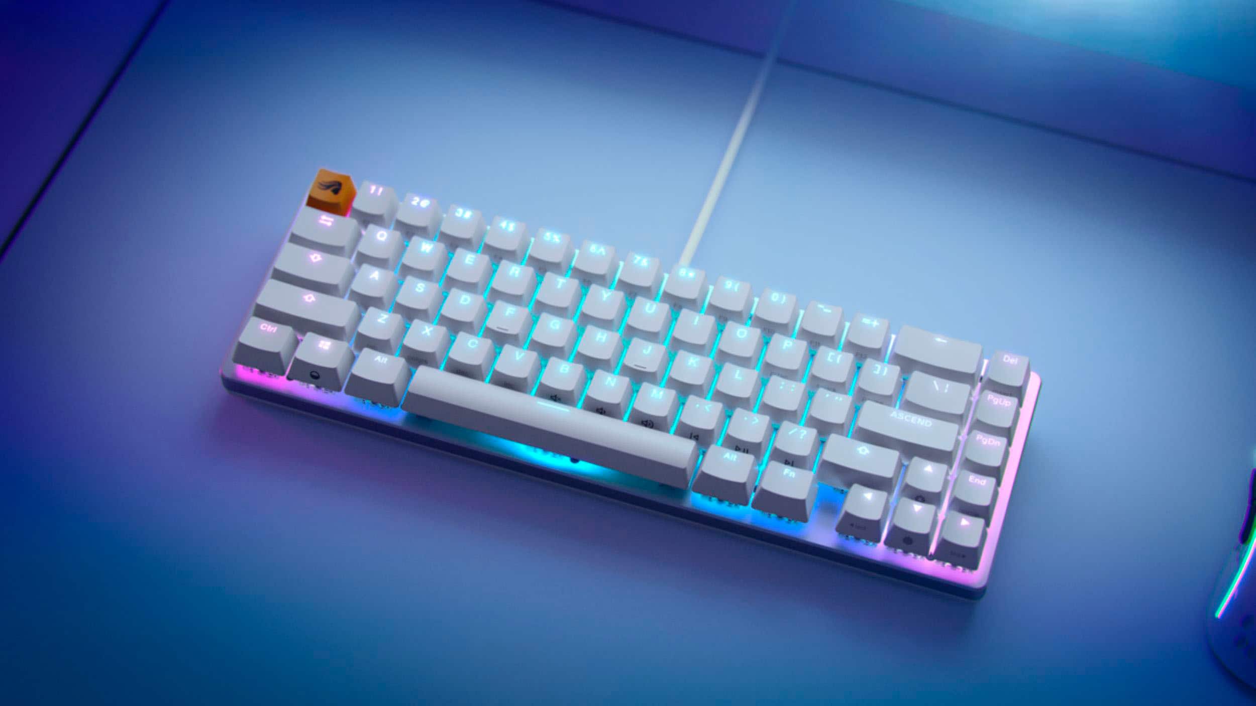 Fun and Easy to Personalize: Swap your keycaps for a new design. Complete the look with a matching cable.
