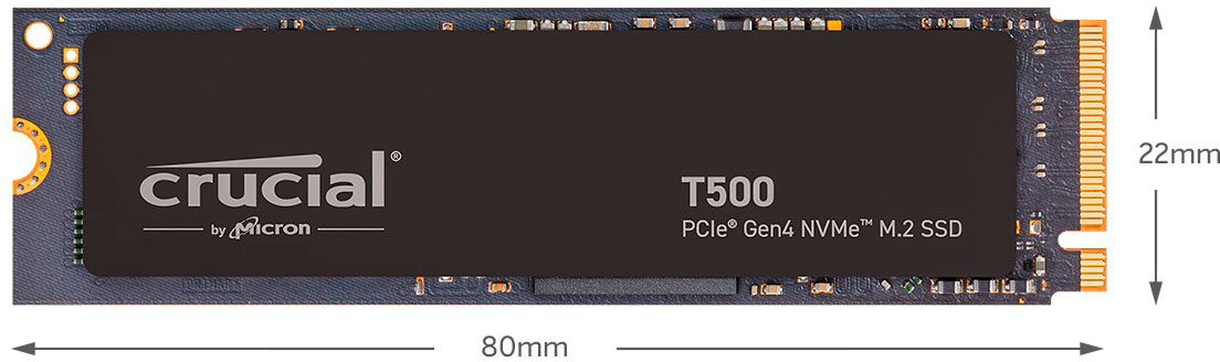 Crucial T500 1TB Internal SSD PCIe Gen 4x4 NVMe M.2 CT1000T500SSD8 - Best  Buy