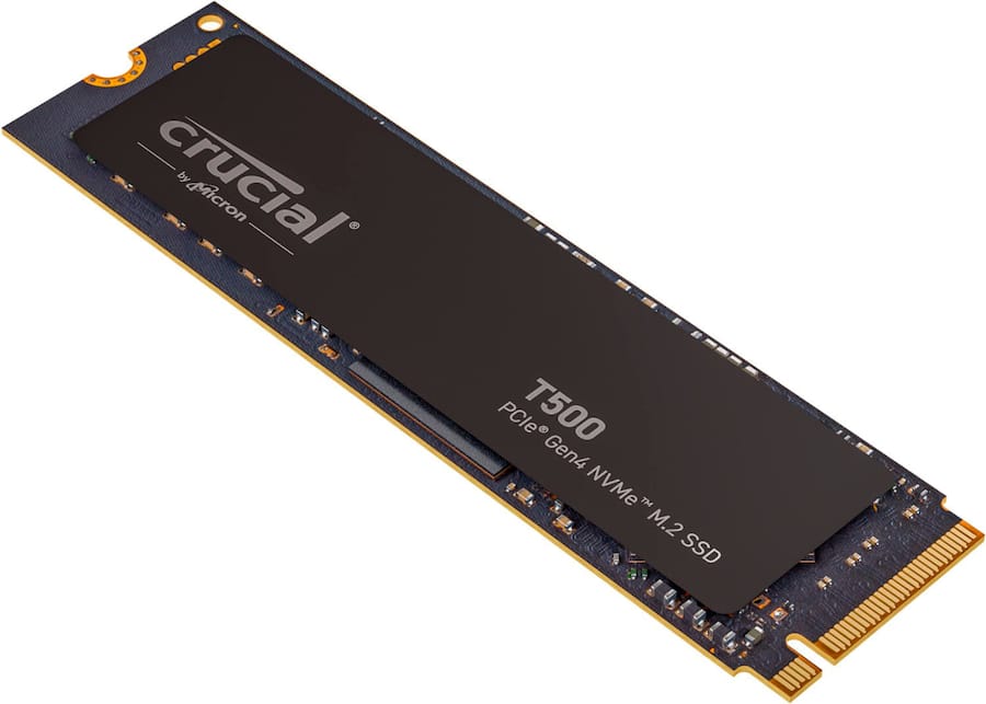 Crucial T500 2TB Internal SSD PCIe Gen 4 x4 NVMe M.2 with 3D TLC Crucial T500 2TB Internal SSD PCIe Gen 4 x4 NVMe M.2 with 3D TLC
