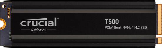 Crucial T500 1TB Internal SSD PCIe Gen 4x4 NVMe M.2 with