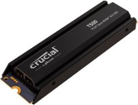 Crucial - T500 2TB Internal SSD PCIe Gen 4x4 NVMe M.2 with Heatsink for PS5 - Front_Zoom