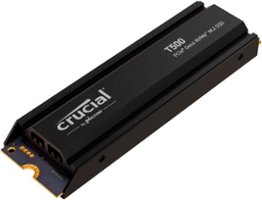 Crucial - T500 2TB Internal SSD PCIe Gen 4x4 NVMe M.2 with Heatsink for PS5 - Front_Zoom
