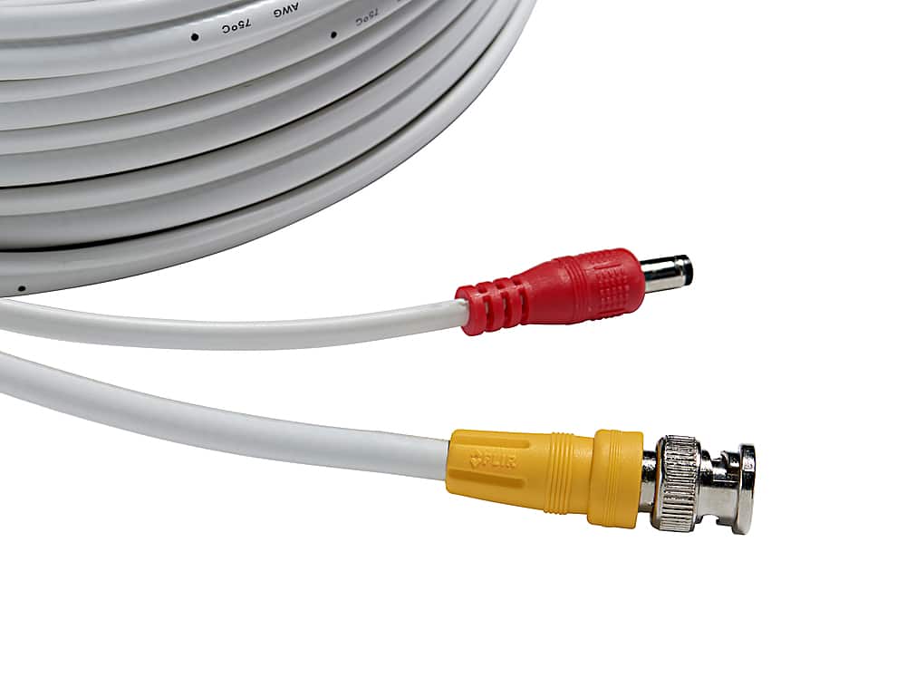 Angle. Lorex - 120’ 4K In-wall RG59 to RG59 BNC Video/Power UL CM Cable with Fire-Resistant - White.
