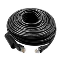 Lorex - 300’ Outdoor Cat6 UL CMR STP Ethernet Cable with UV Treated for Direct Burial Underground - Black - Front_Zoom