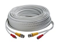 Lorex - 250’ 4K In-wall RG59 to RG59 BNC Video/Power UL CMR Cable with Fire-Resistant - White - Front_Zoom