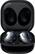 Front. Samsung - Geek Squad Certified Refurbished Galaxy Buds Live True Wireless Earbud Headphones - Black.