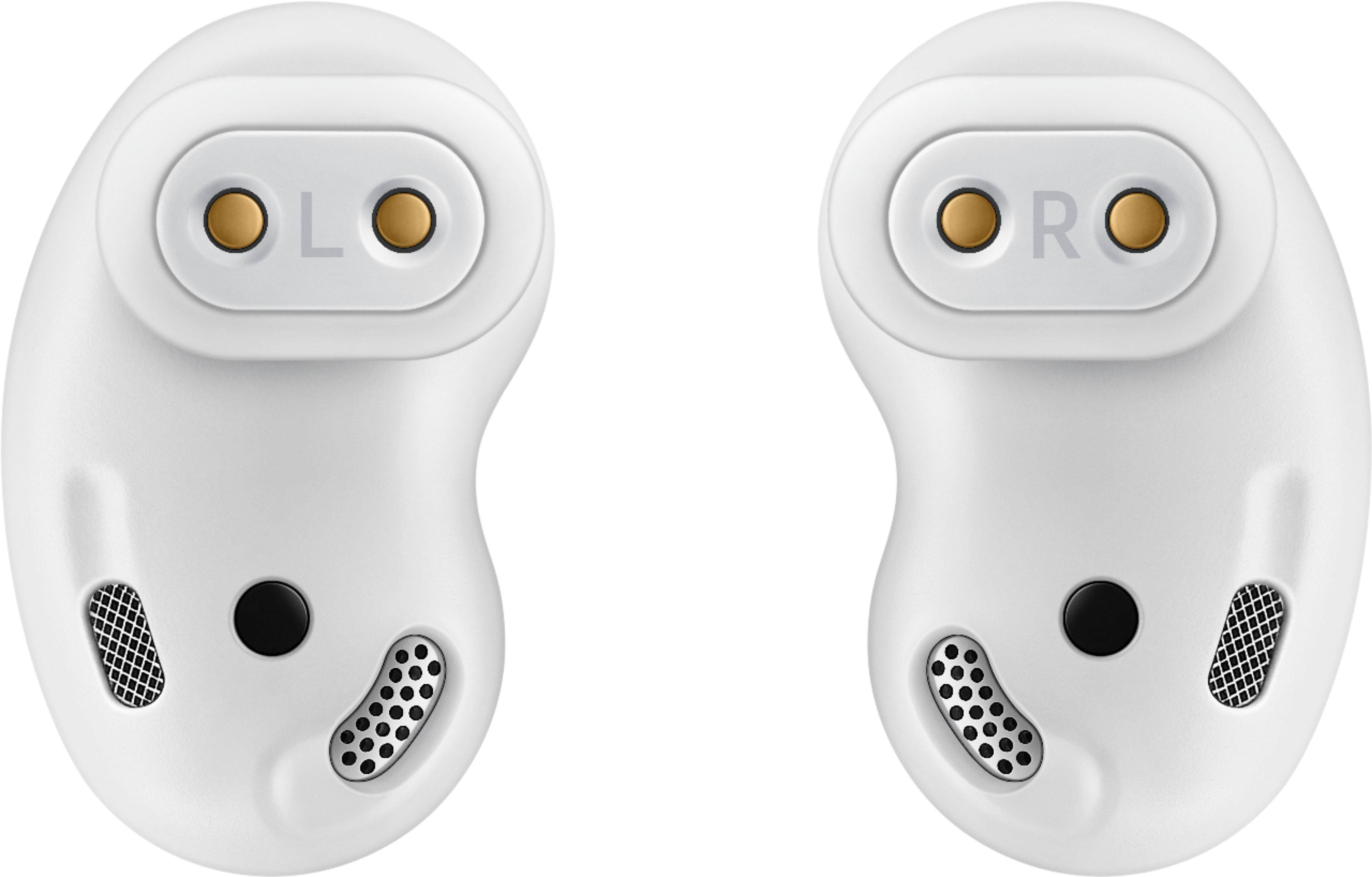 Alt View 12. Samsung - Geek Squad Certified Refurbished Galaxy Buds Live True Wireless Earbud Headphones - White.