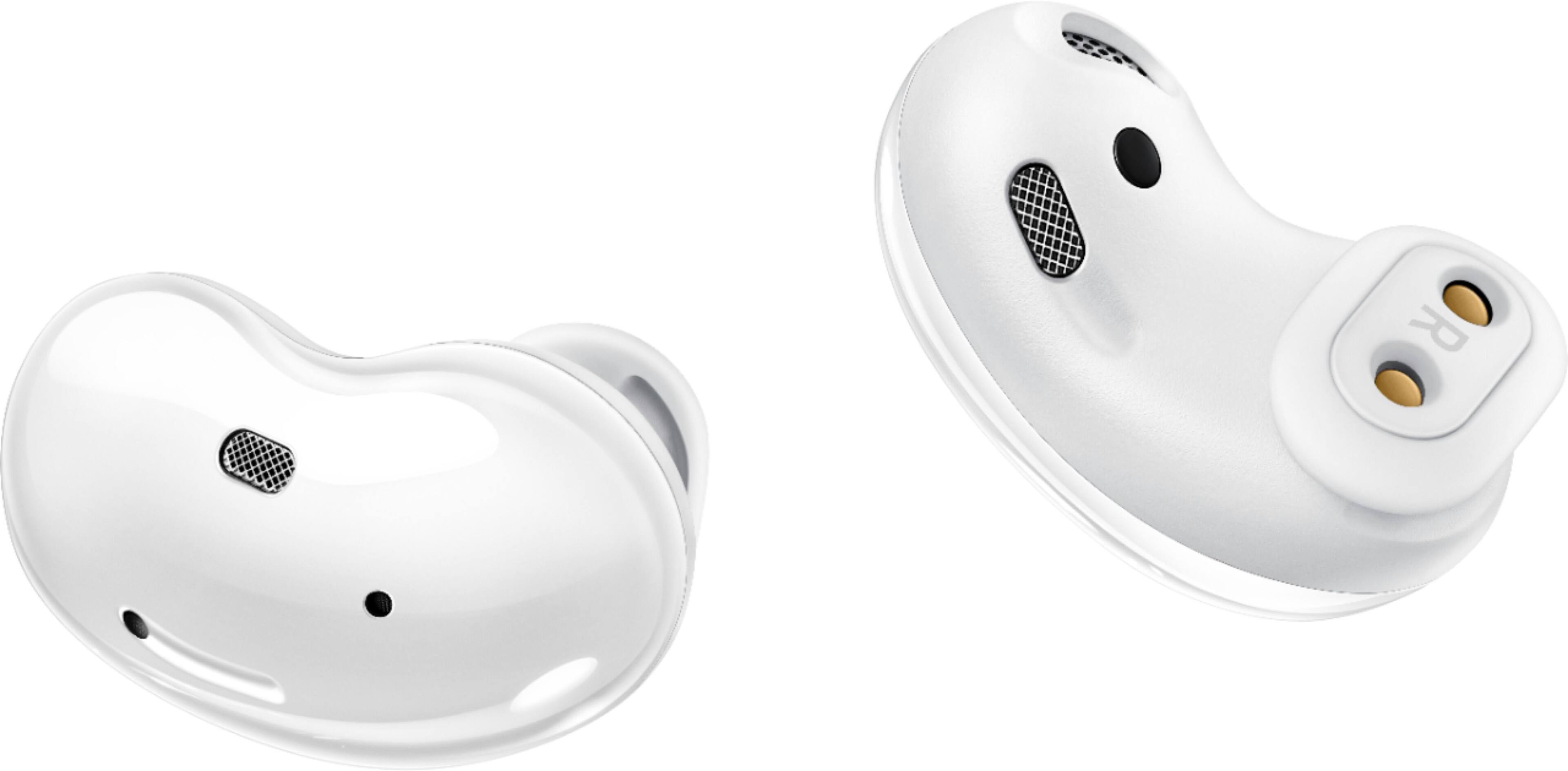 Alt View 14. Samsung - Geek Squad Certified Refurbished Galaxy Buds Live True Wireless Earbud Headphones - White.