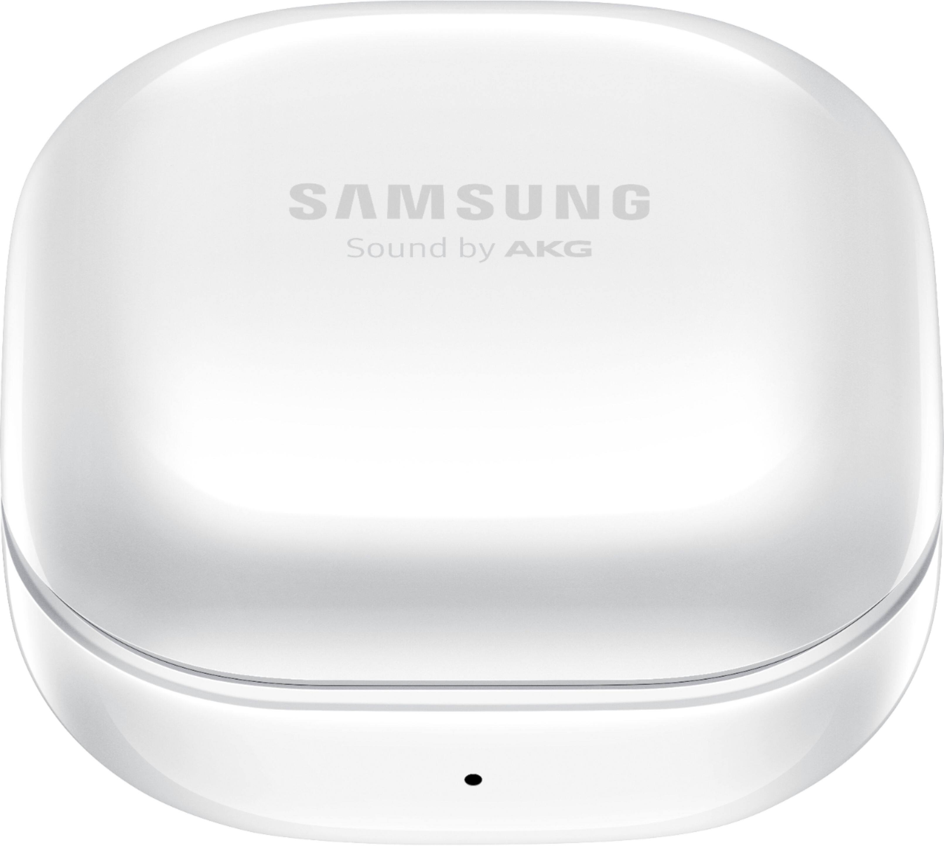 Alt View 19. Samsung - Geek Squad Certified Refurbished Galaxy Buds Live True Wireless Earbud Headphones - White.