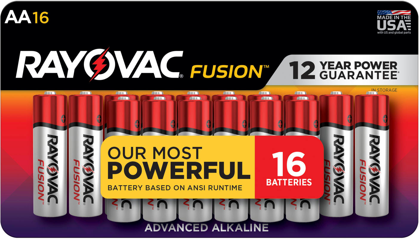  Rayovac Rechargeable AA Batteries, Rechargeable Double