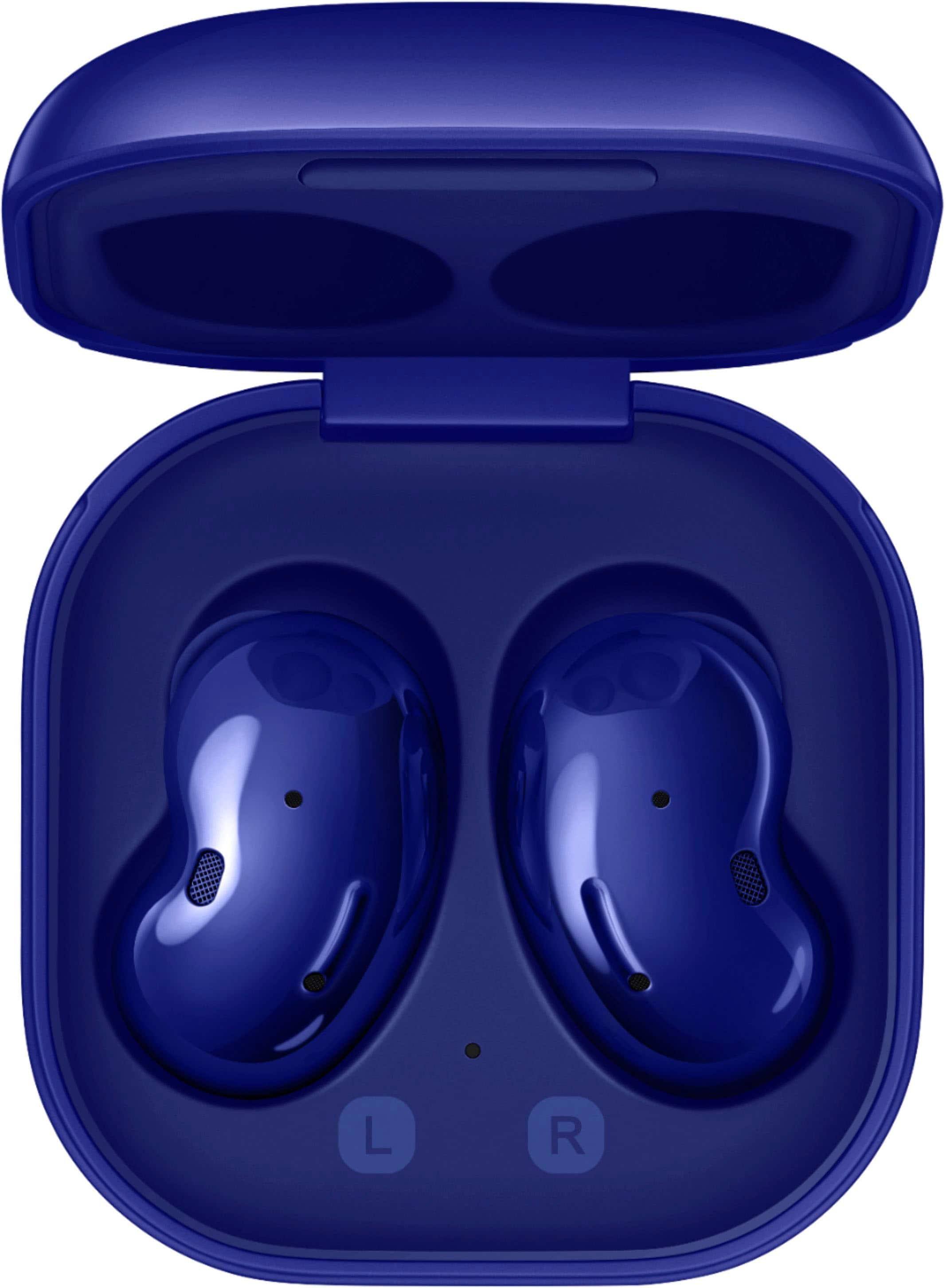 Alt View 16. Samsung - Geek Squad Certified Refurbished Galaxy Buds Live True Wireless Earbud Headphones - Blue.