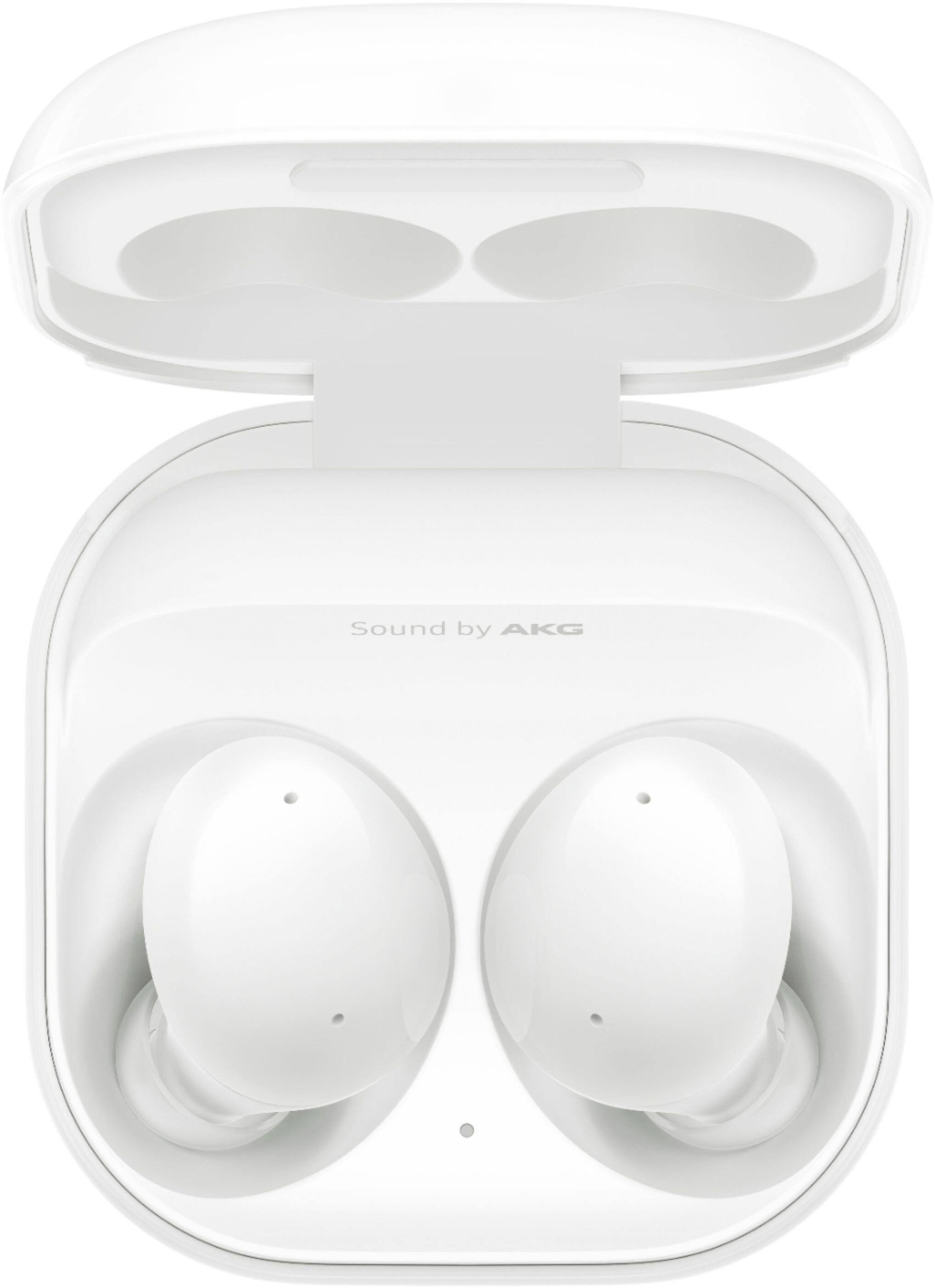Alt View 14. Samsung - Geek Squad Certified Refurbished Galaxy Buds2 True Wireless Earbud Headphones - White.
