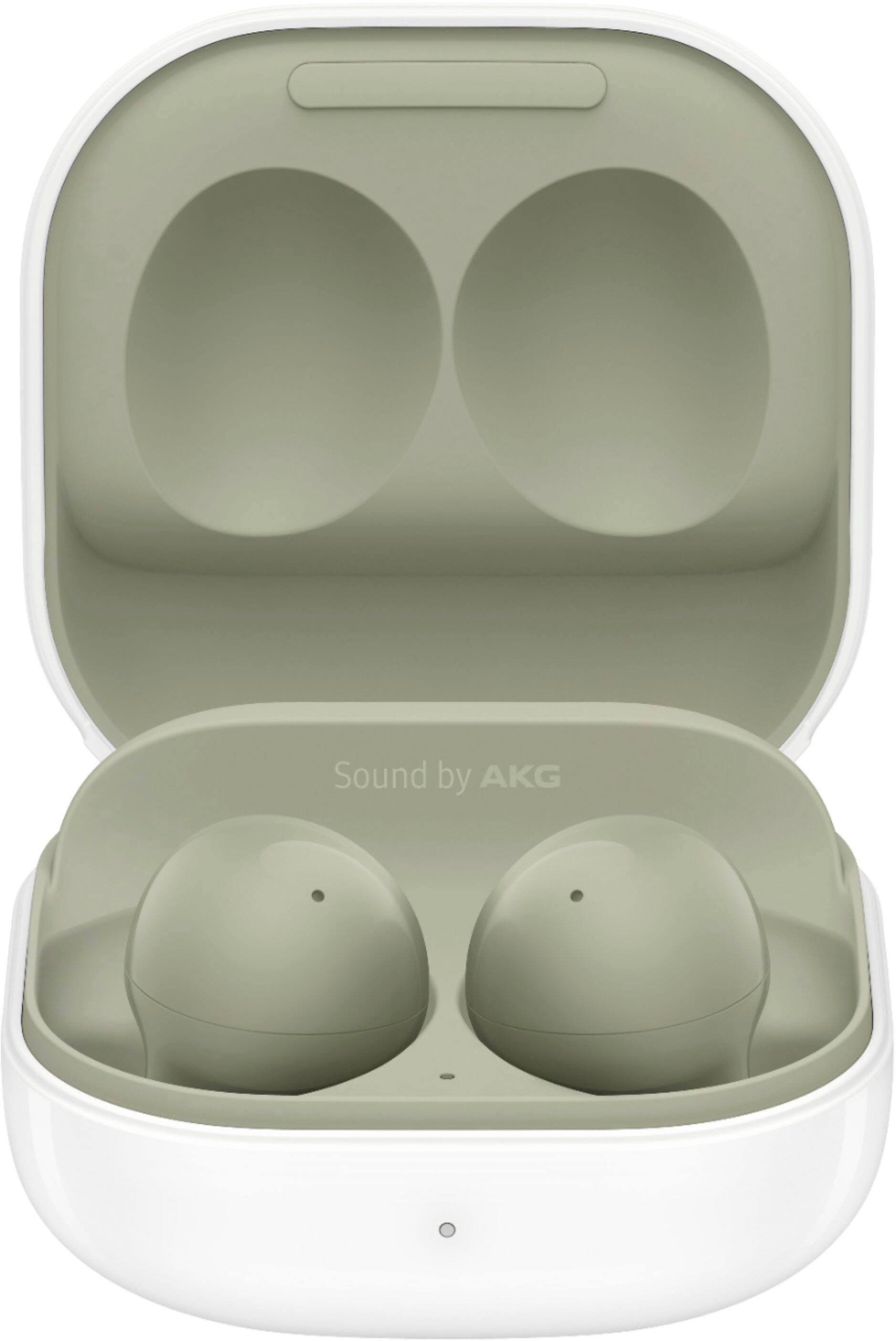 Alt View 15. Samsung - Geek Squad Certified Refurbished Galaxy Buds2 True Wireless Earbud Headphones - Olive.