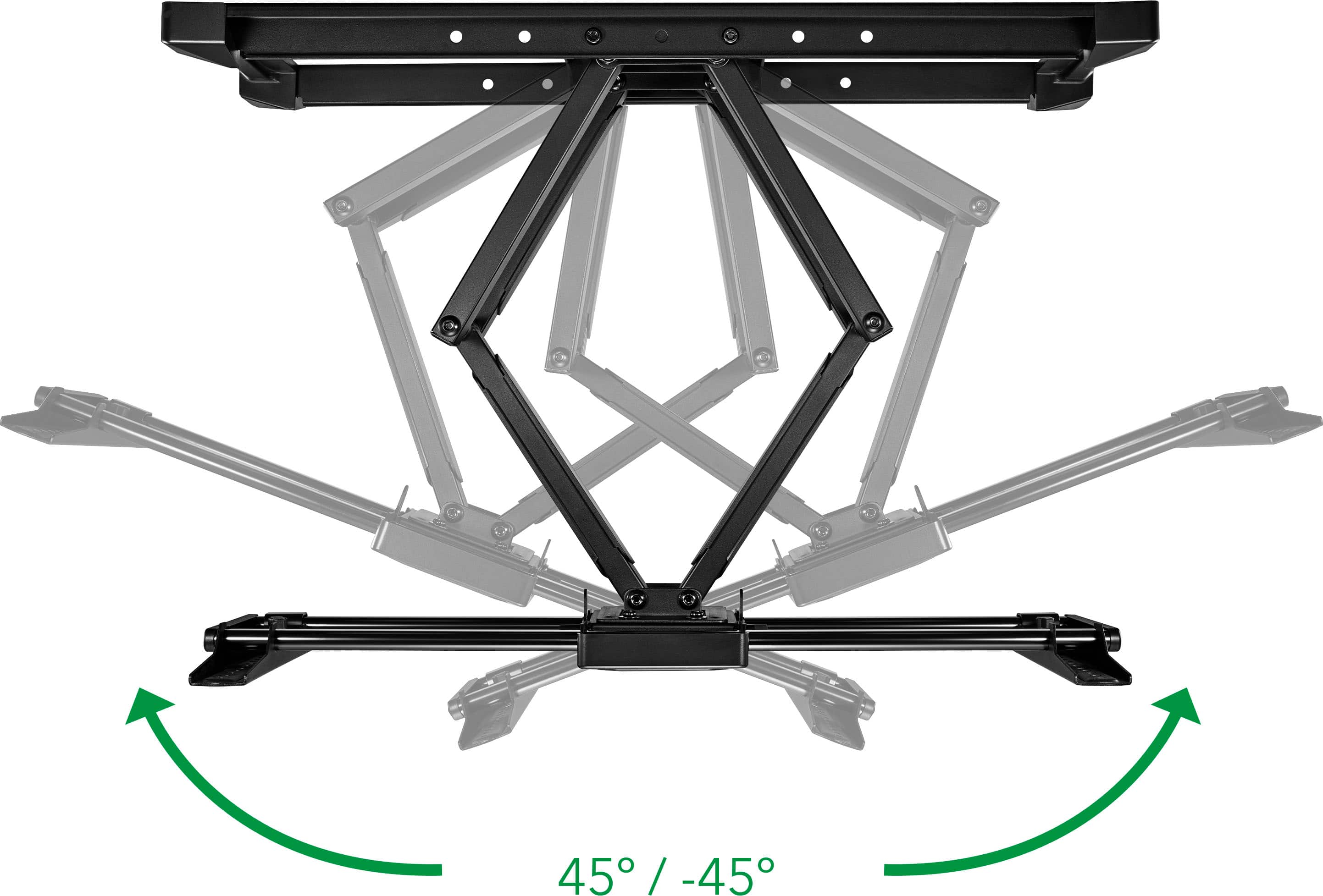 Alt View 20. Insignia™ - Full-Motion TV Wall Mount for Most 42"–90" TVs — Extends 22" - Black.