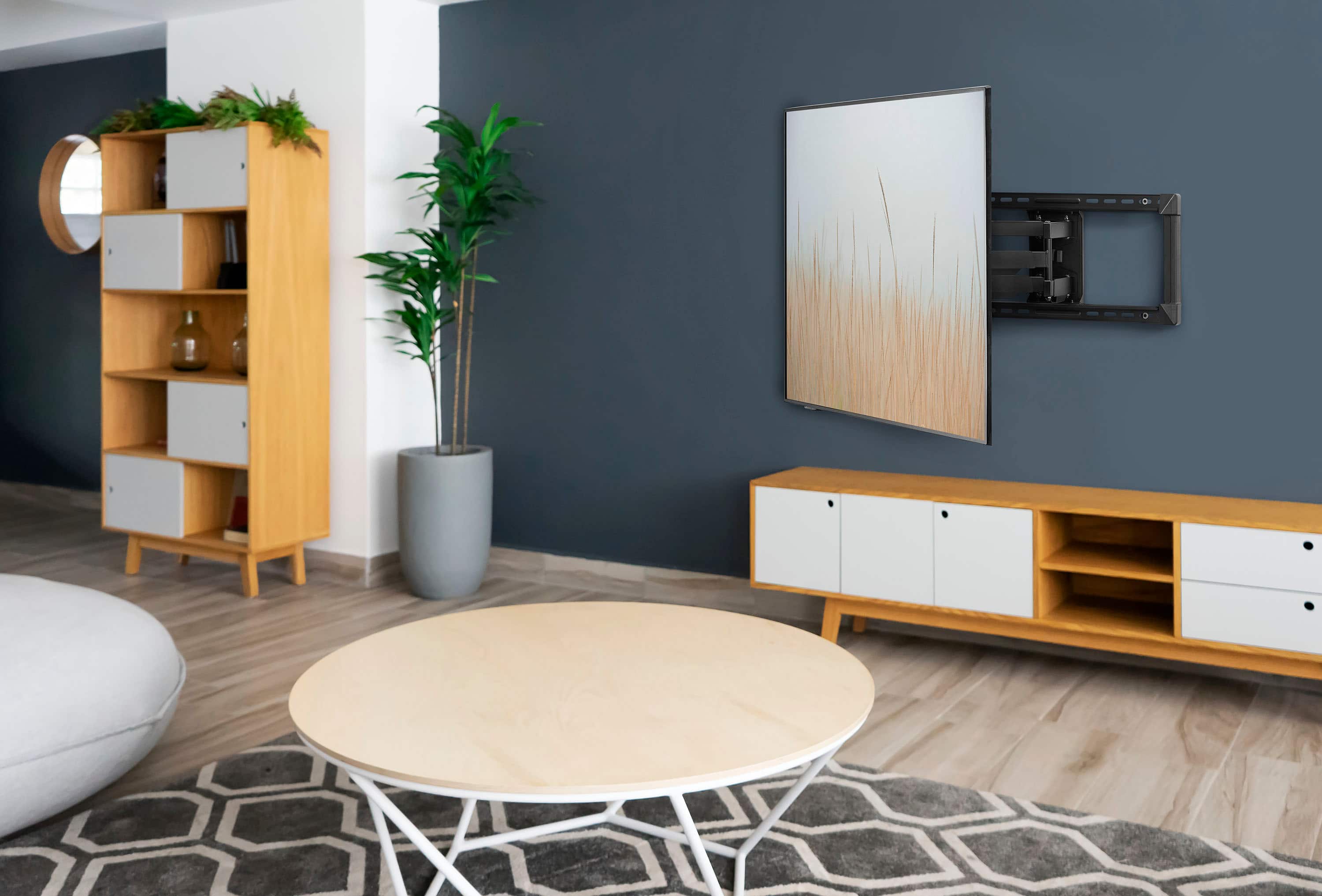 Alt View 28. Insignia™ - Full-Motion TV Wall Mount for Most 42"–90" TVs — Extends 22" - Black.