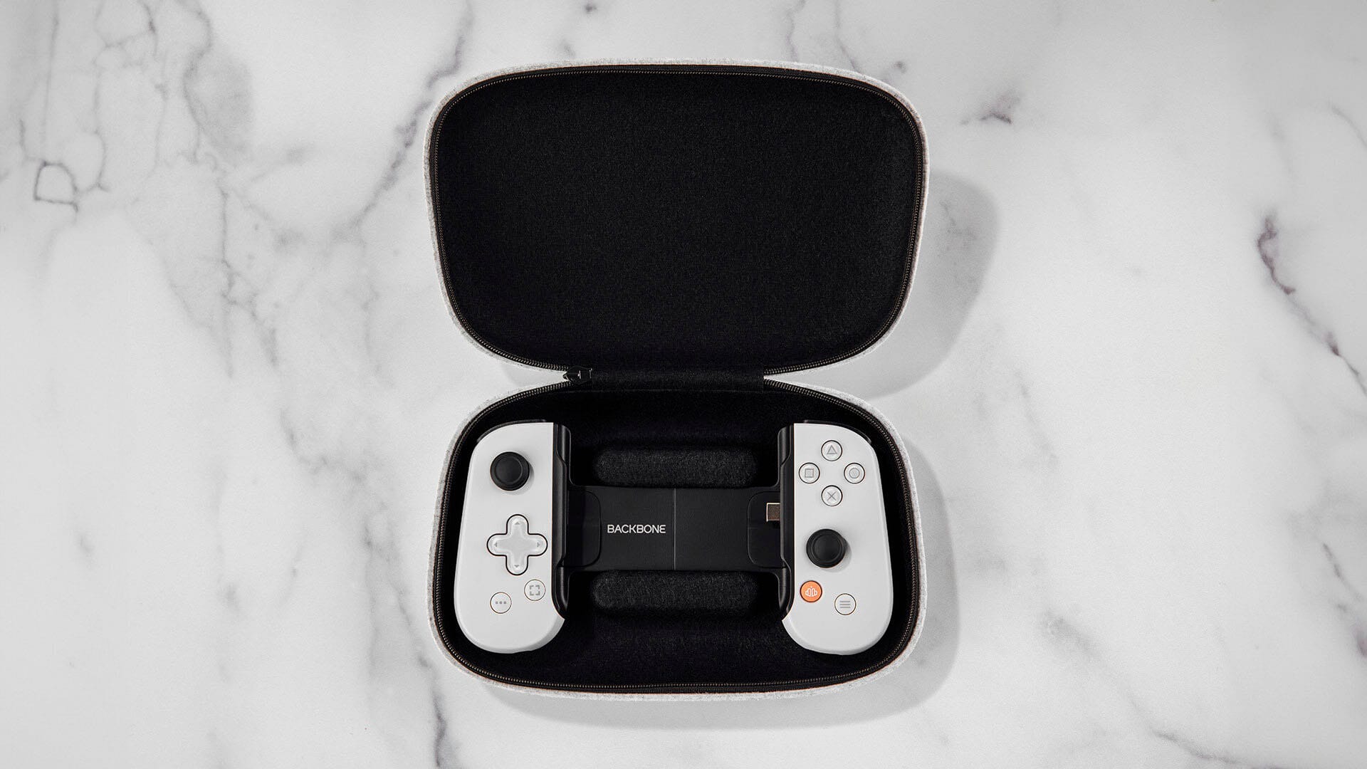 Alt View 12. Backbone - Backbone One Carrying Case - PlayStation Edition - White.