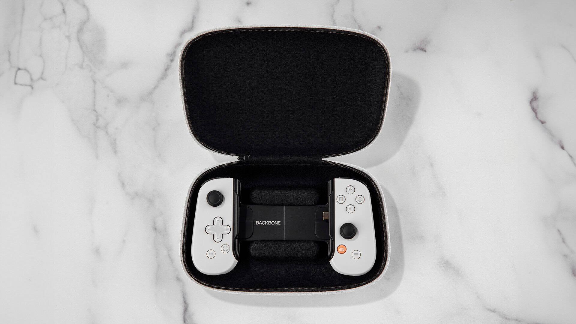 Alt View 12. Backbone - Backbone One Carrying Case - PlayStation Edition - White.