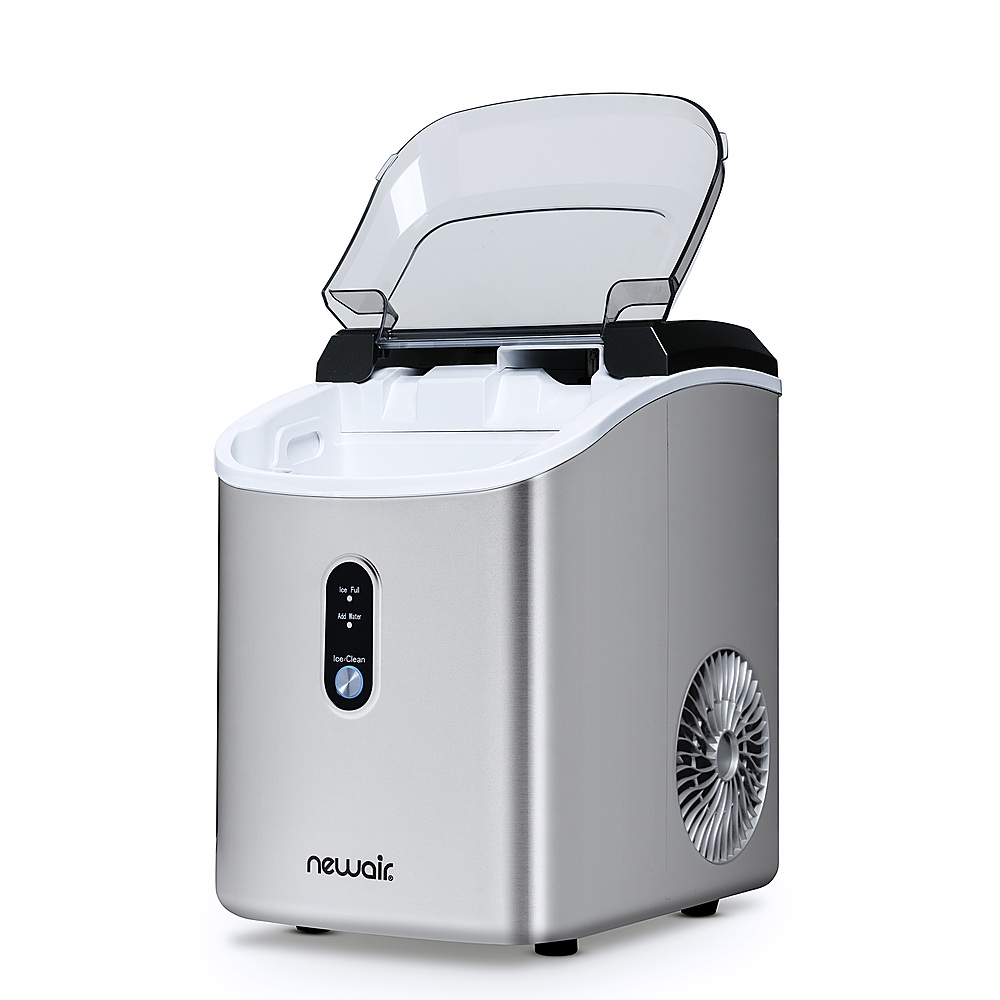 NewAir NIM030SS00 30 Lb. Countertop Nugget Ice Maker with Slim,  Space-Saving Design, Self-Cleaning Function