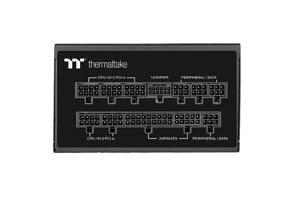 Alt View 15. Thermaltake - Toughpower GF A3 1200W 80 PLUS Gold PCIe Gen 5 ATX 3.0 Ready Fully Modular Power Supply - Black.