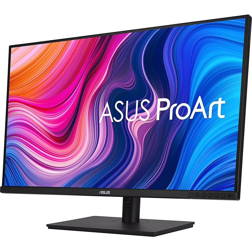 Left. ASUS - ProArt 32" LCD Monitor with HDR (DisplayPort, USB, HDMI) - Black.