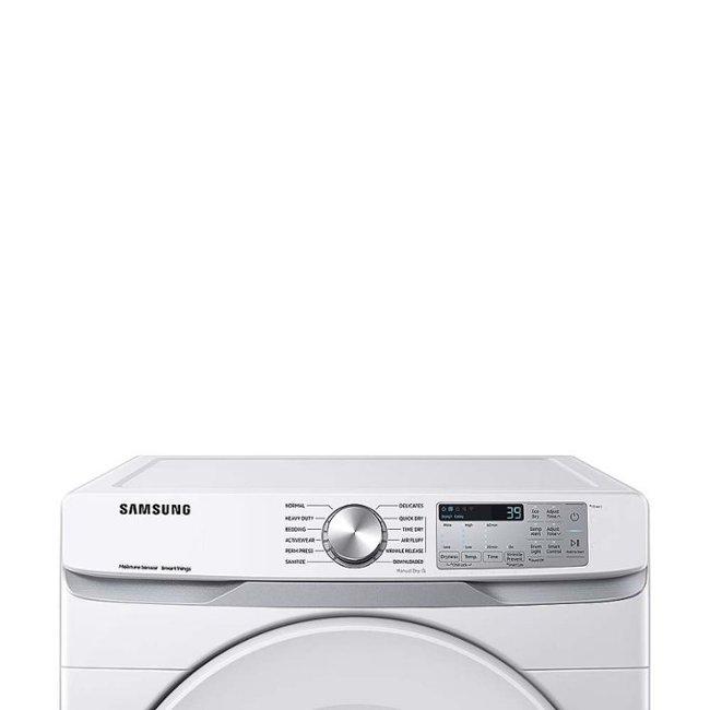 Samsung - 7.5 Cu. Ft. Stackable Smart Electric Dryer with Sensor Dry - White_1