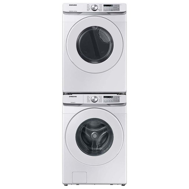 Samsung - 7.5 Cu. Ft. Stackable Smart Electric Dryer with Sensor Dry - White_3