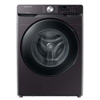 Samsung - 5.1 Cu. Ft. High-Efficiency Stackable Smart Front Load Washer with Vibration Reduction Technology+ - Brushed Black - Front_Zoom