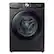 Front. Samsung - 5.1 Cu. Ft. High-Efficiency Stackable Smart Front Load Washer with Vibration Reduction Technology+ - Brushed Black.