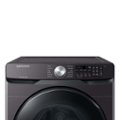 Alt View 11. Samsung - 5.1 Cu. Ft. High-Efficiency Stackable Smart Front Load Washer with Vibration Reduction Technology+ - Brushed Black.