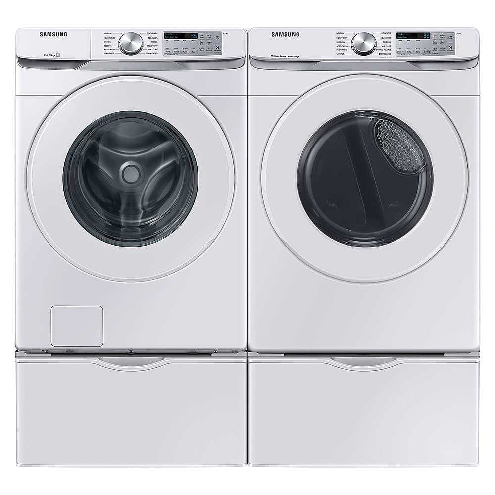 Samsung 7.5 Cu. Ft. Stackable Smart Gas Dryer with Sensor Dry White ...