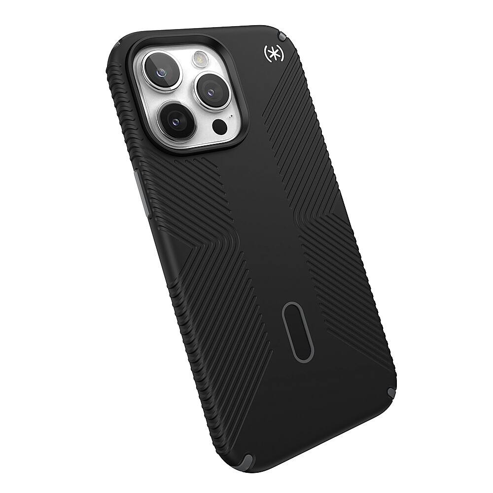 Alt View 2. Speck - Presidio2 Grip ClickLock Case with MagSafe for Apple iPhone 15 Pro Max - Black.