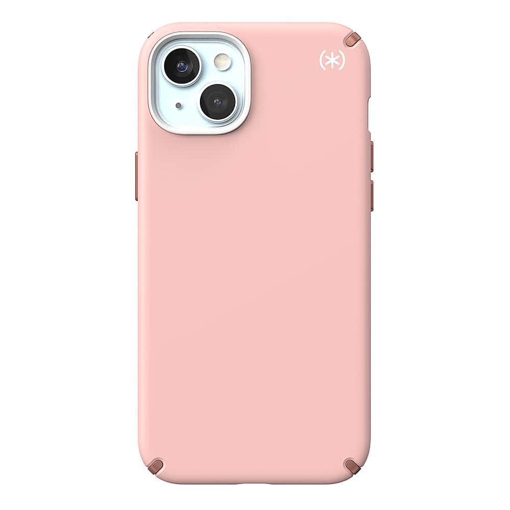 Front. Speck - Presidio2 Pro Case with MagSafe for Apple iPhone 15 Plus/14 Plus - Dahlia Pink.