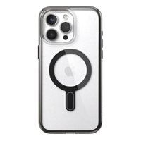 Speck - Presidio Perfect-Clear ClickLock Case with MagSafe for Apple iPhone 15 Pro Max - Clear/Black - Front_Zoom