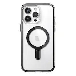 Speck - Presidio Perfect-Clear ClickLock Case with MagSafe for Apple iPhone 15 Pro Max - Clear/Black