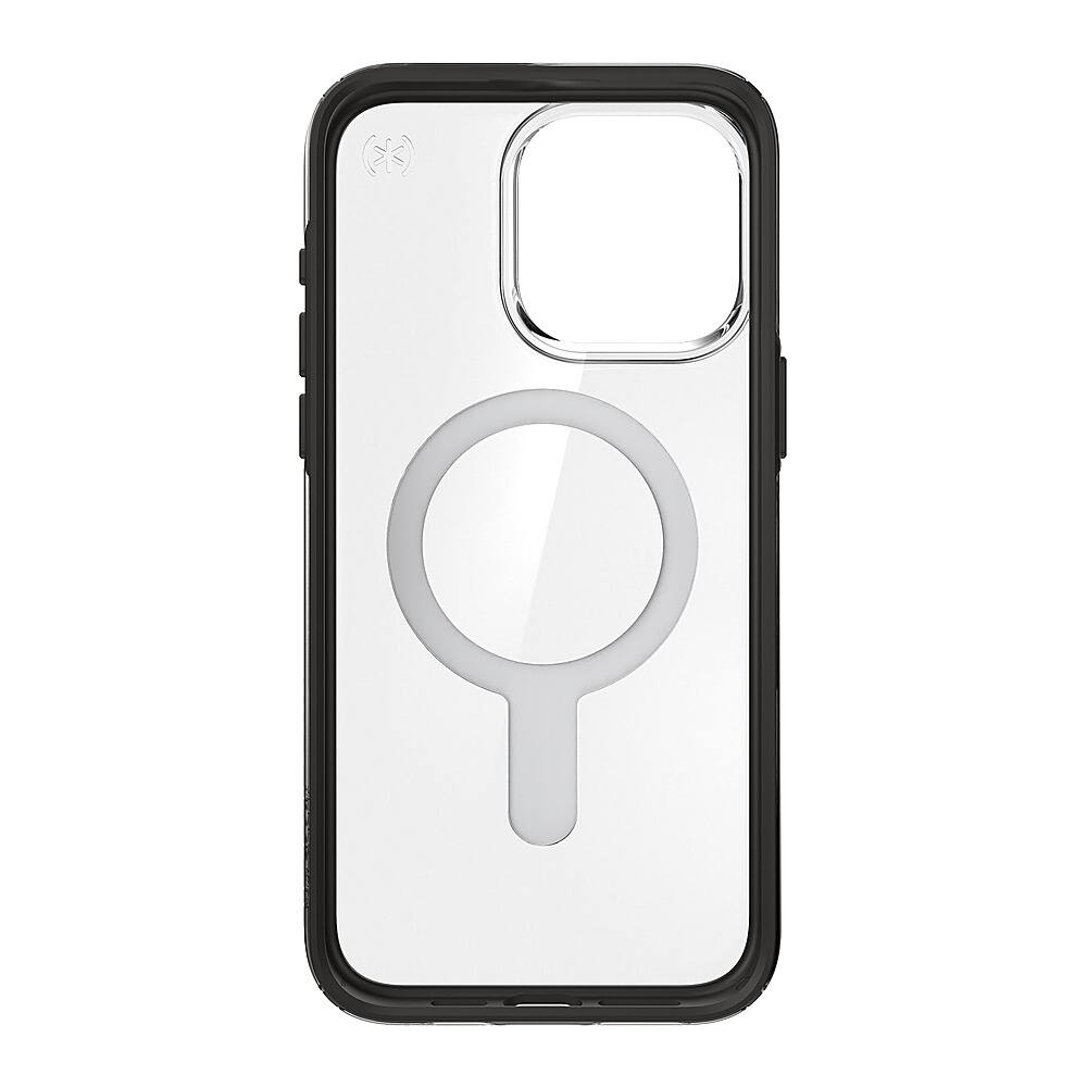 Alt View 11. Speck - Presidio Perfect-Clear ClickLock Case with MagSafe for Apple iPhone 15 Pro Max - Clear/Black.