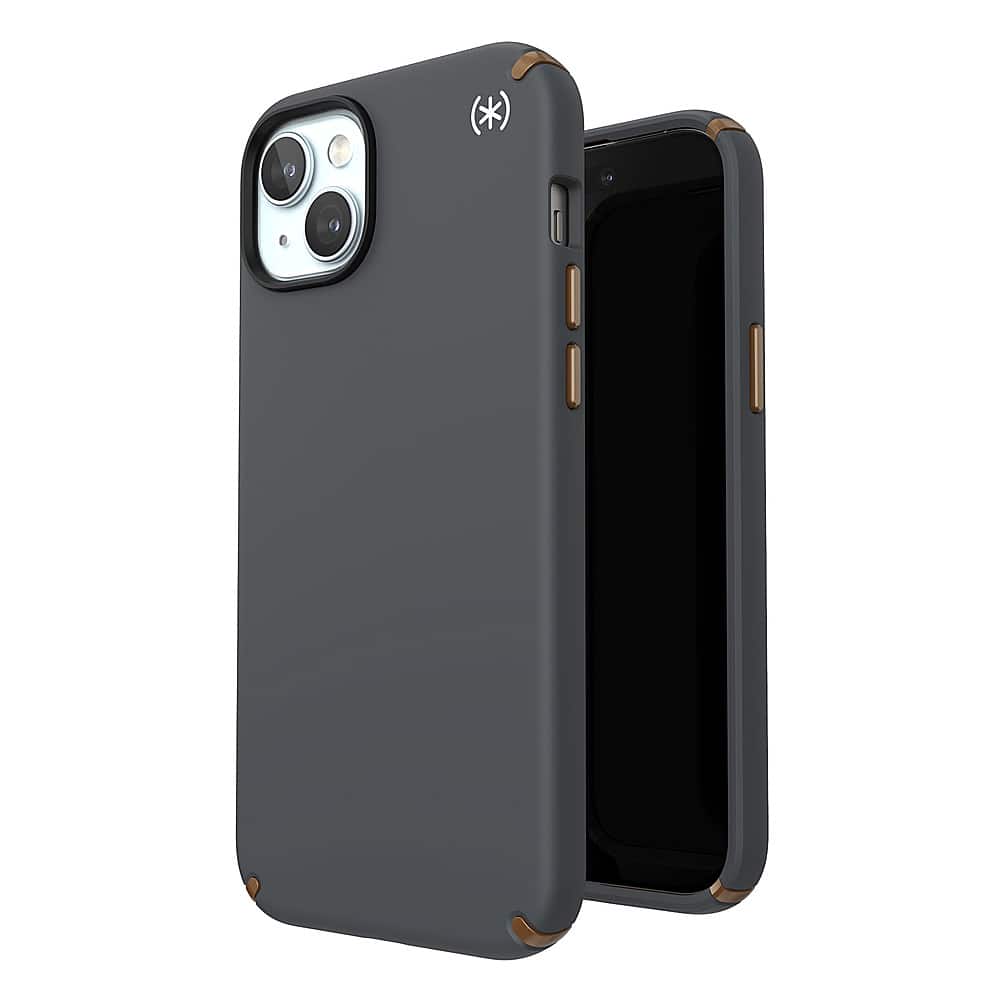 Alt View 1. Speck - Presidio2 Pro Case with MagSafe for Apple iPhone 15 Plus/14 Plus - Charcoal Gray.