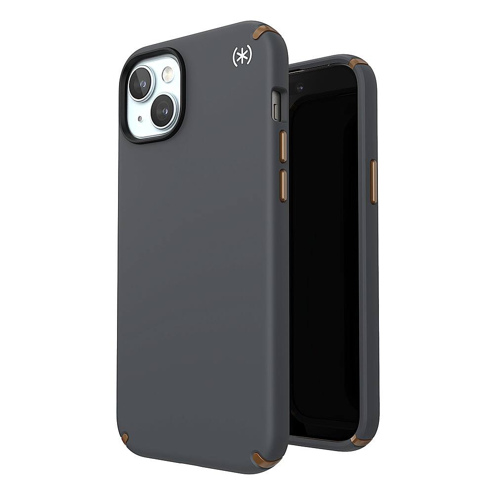 Alt View 1. Speck - Presidio2 Pro Case with MagSafe for Apple iPhone 15 Plus/14 Plus - Charcoal Gray.