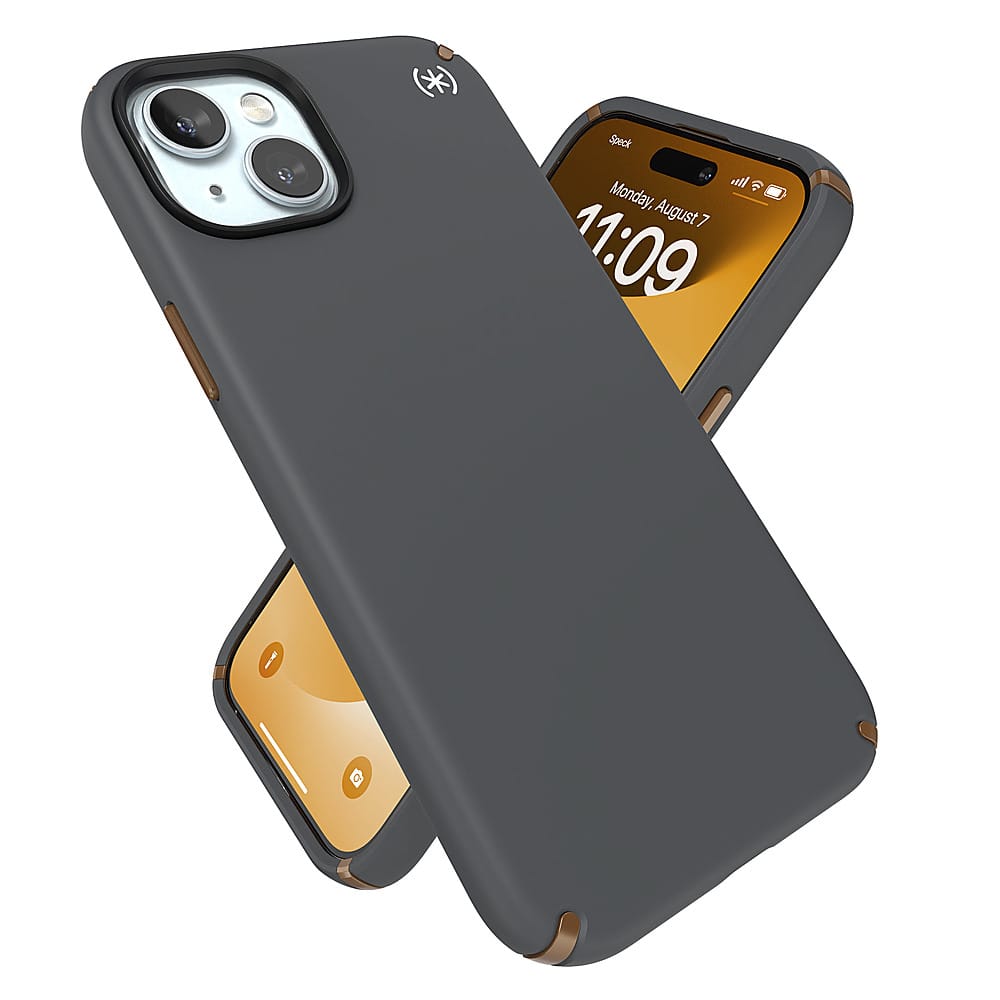 Alt View 3. Speck - Presidio2 Pro Case with MagSafe for Apple iPhone 15 Plus/14 Plus - Charcoal Gray.