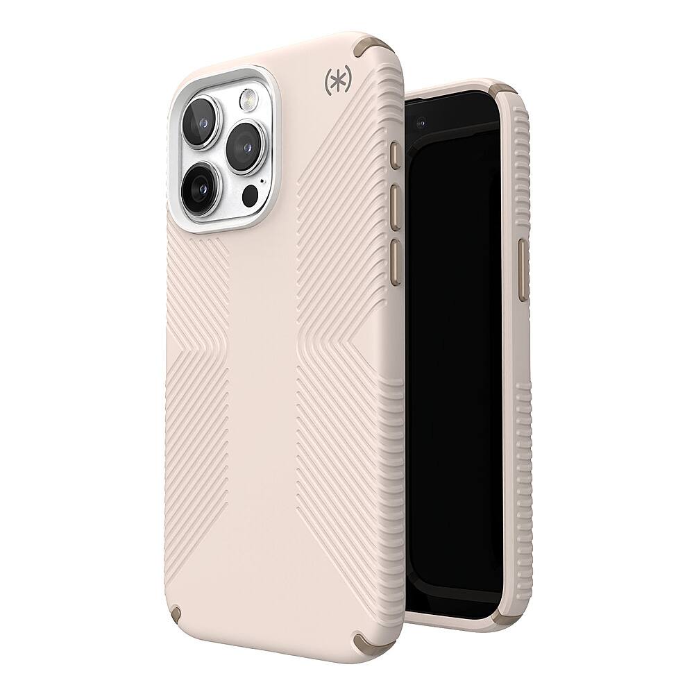 Alt View 1. Speck - Presidio2 Grip Case for Apple iPhone 15 Pro Max - Bleached Bone.